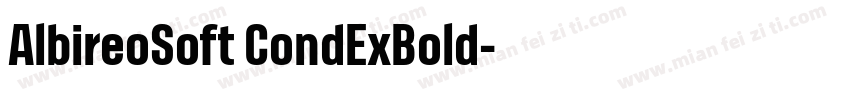 AlbireoSoft CondExBold字体转换